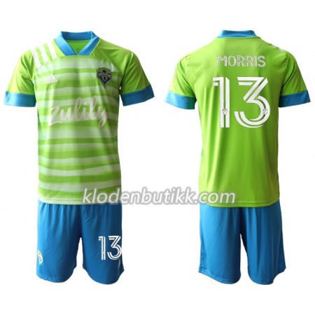 Seattle Sounders Morris 13 Barn Hjemmedraktsett 2020-2021 Kortermet (+ Korte bukser)